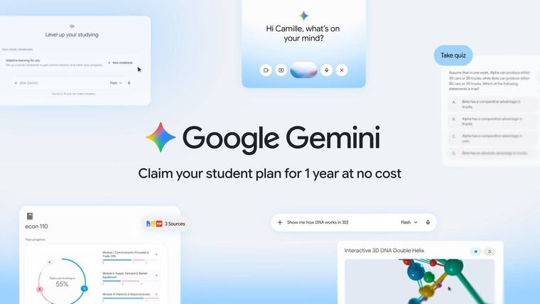 Google offers 1-year free AI Plus for college students