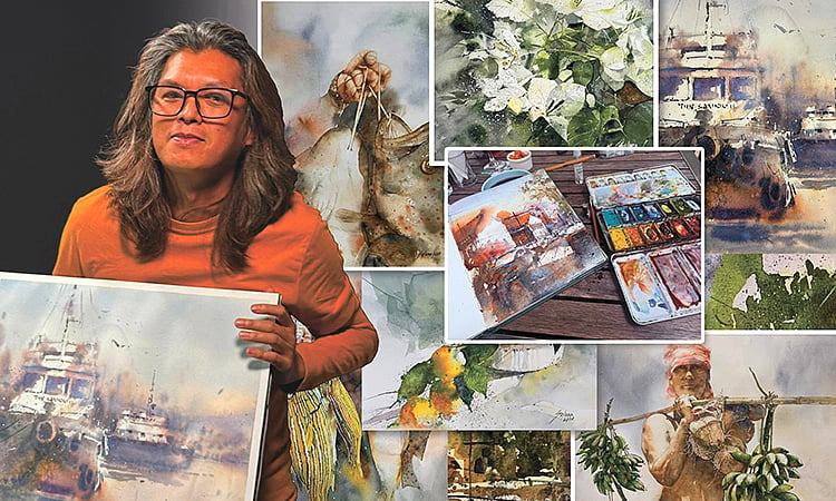 Finding his way back: The artist leading Cebu’s Watercolor Society