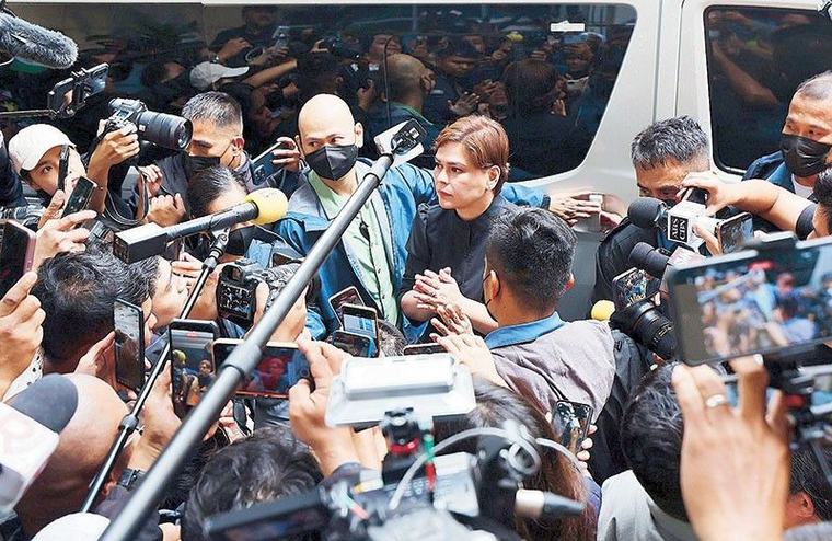 VP Sara posts P360K bail for threats case