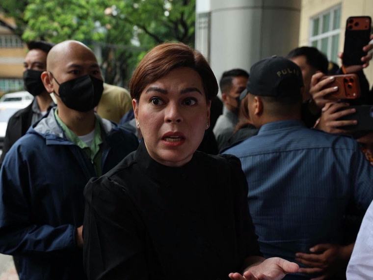 Sara Duterte posts bail in grave threats case